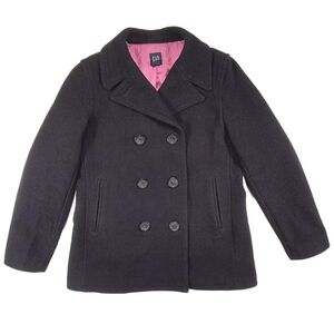 Gap vintage Black Short Peacoat Wool L